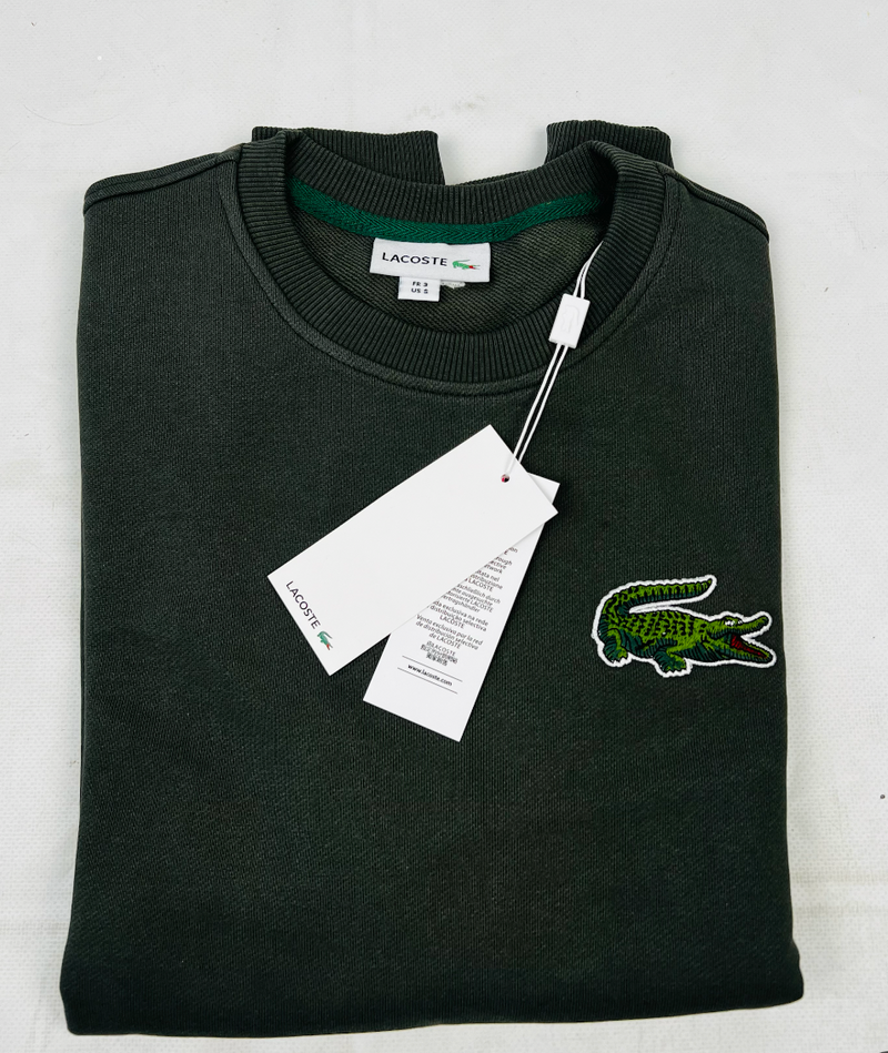 Sweat Lacoste Basic Verde Escura