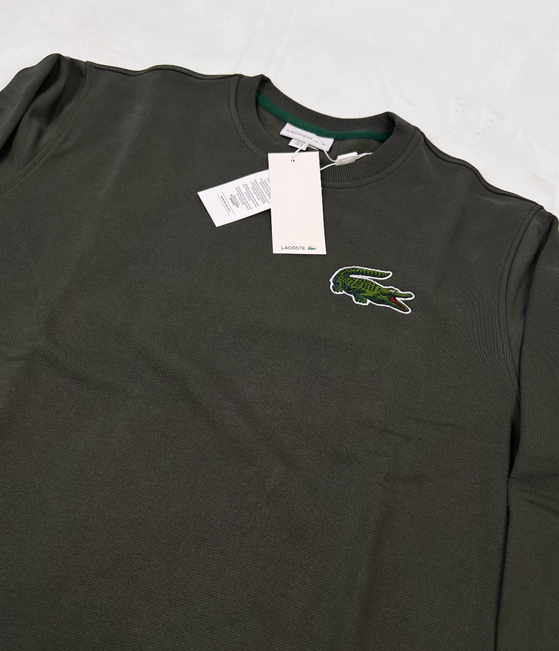 Sweat Lacoste Basic Verde Escura